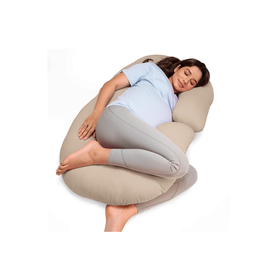 LuvLap Maternity Pillow for Pregnancy Sleeping, Maternity Pillow for Pregnant Women, C-Shaped Pillow, Full Body Pillow, Washable Cover, Ideal for Pregnant Women & Nursing Moms