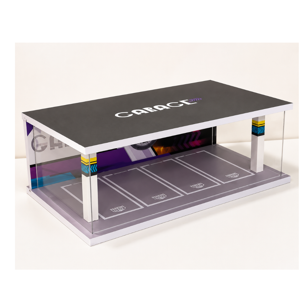 Garage Parking Space Diorama Display Box for Model Cars