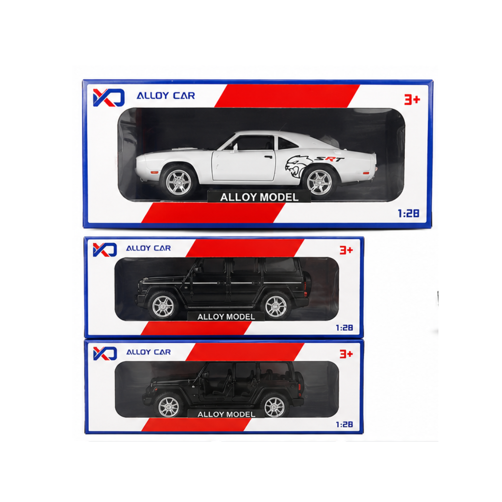Toy Rush Alloy Model Car 1:26 Scale Pull Back Die-Cast Toy Car with Openable Doors (Colour as per Availability) | Ages 3+