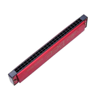 JB Impex 20-Hole Bee Harmonica Set – Key of C Musical Mouth Organ for Kids & Beginners (Pack of 1, Red) 6+ Years