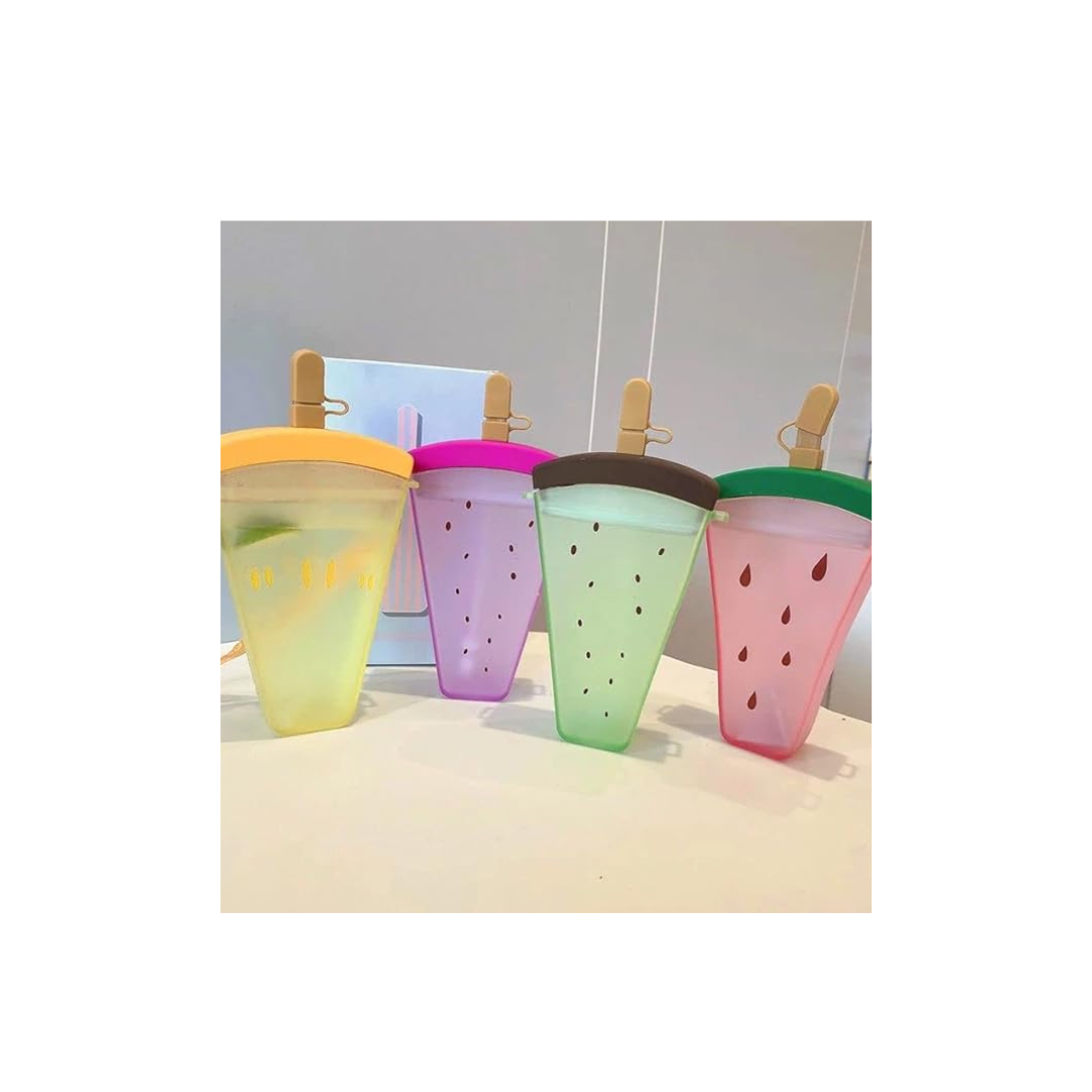 Leakproof Fruit Popsicle Straw Bottle