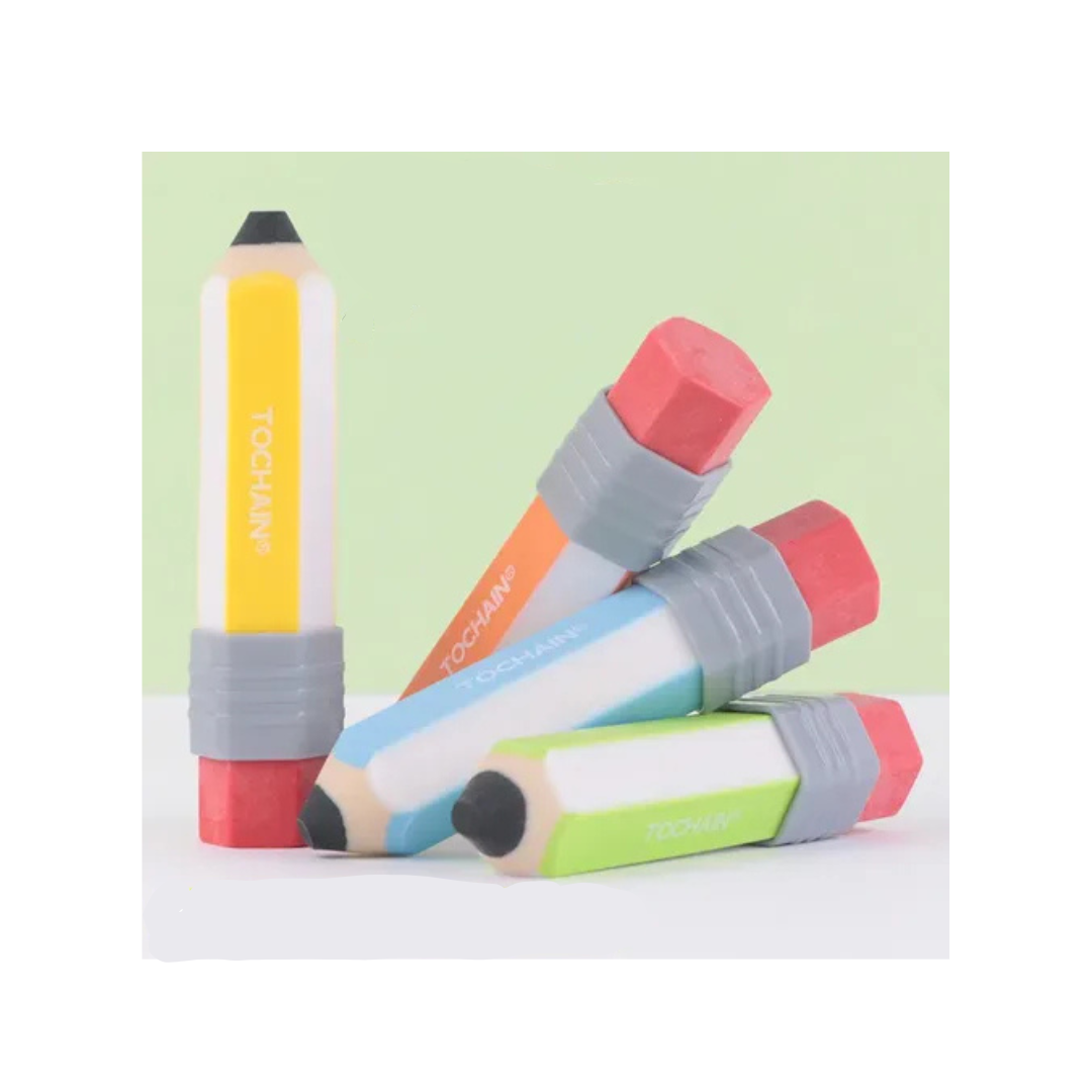 Ub Collection Pencil Shaped Eraser for Kids Age 3+ Random Colour as per Availability