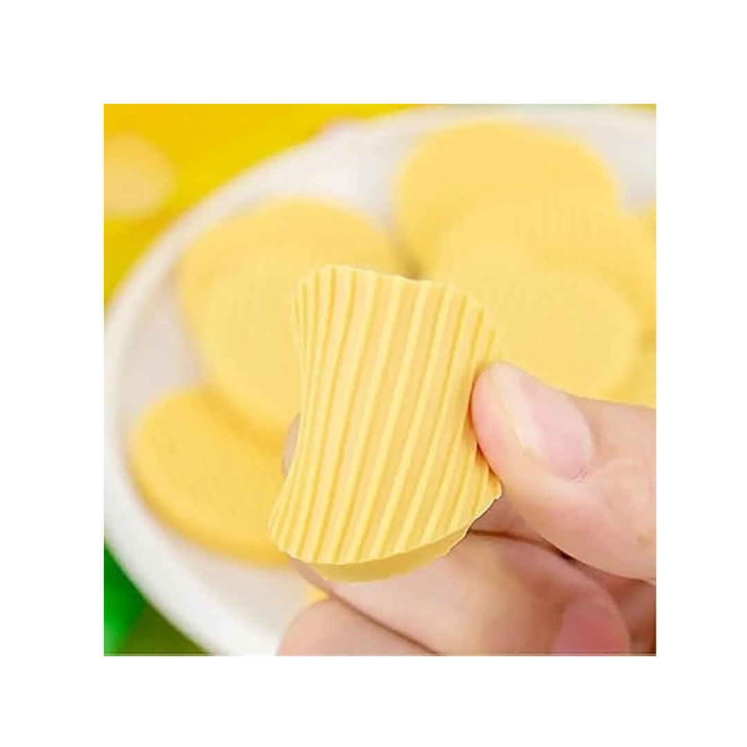 Ub Collection Lays Potato Chip Shaped Eraser Set for Kids 3 Years and Above