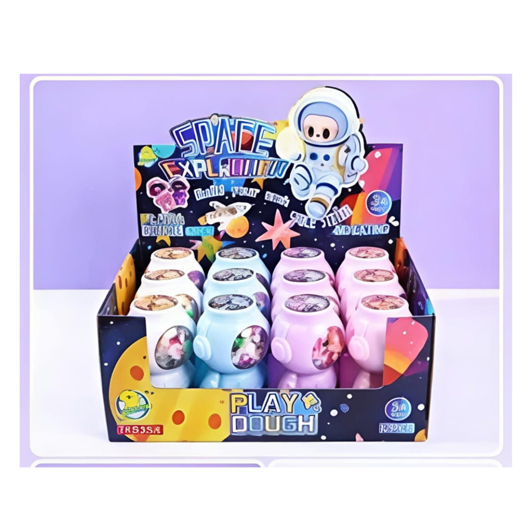 Ub Collection Astro Play Dough Set for Kids 12 Pieces Age 3+