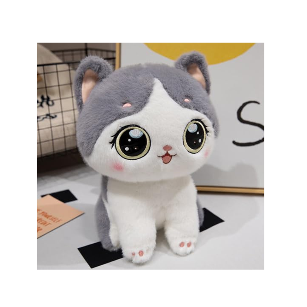 Rolex Cute Big-Eyed Sitting Kitten Plush Toy 3-14 Years