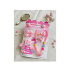 Girls Jewellery & Hair Accessories Set - Necklace, Bracelet, Clips & Bow