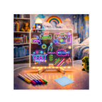 JB Impex  Large LED Acrylic Writing Message Board with Light – Rewritable Memo & Drawing Board 3+ Years