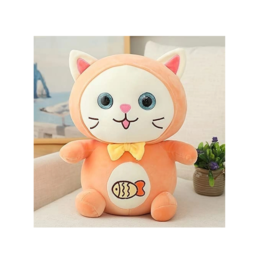 Rolex Cute Kitty Cat Plush Toy with Fish Embroidery 3-14 Years