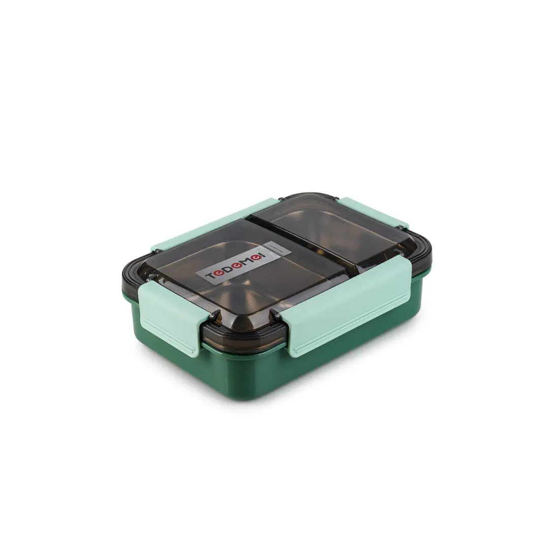 Stainless Steel Lunch Box - 2 Compartments, Leakproof Airtight, BPA-Free
