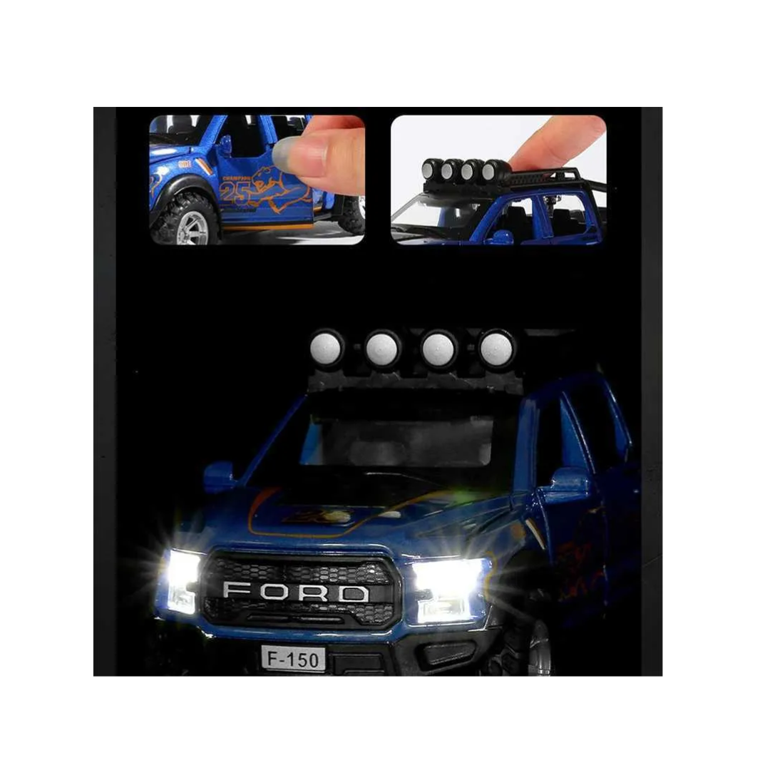 1:32 Die-Cast Off-Road Pickup Truck Toy – Blue