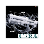 JB Impex Electric Dual Spray Water Gun for Kids (Age 6+ Years) (Random Colour as per Availability)