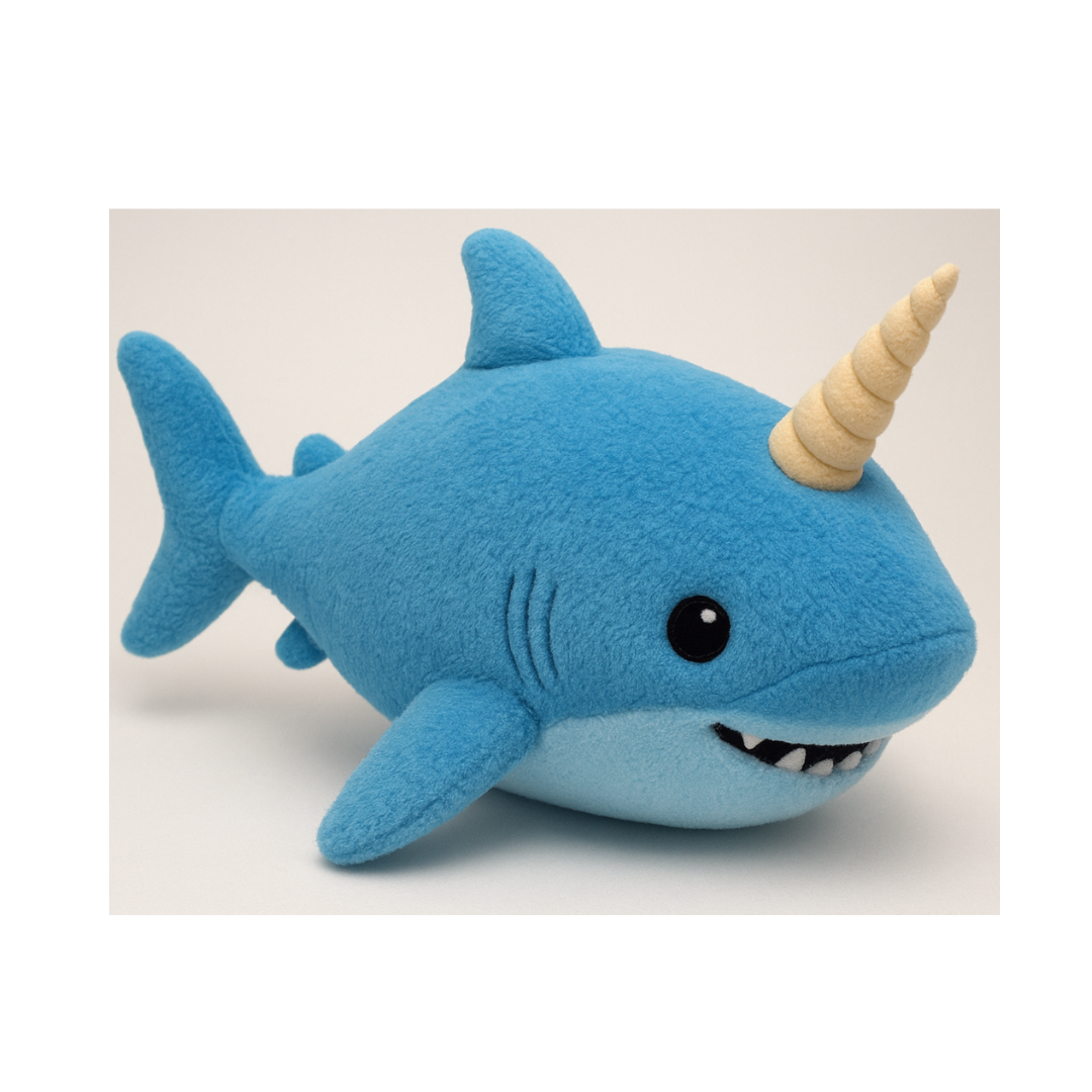 Soft Unicorn Shark Toy Stuffed Plush Toy for Kids, Plush Pillows for Children (color may vary(2+years)