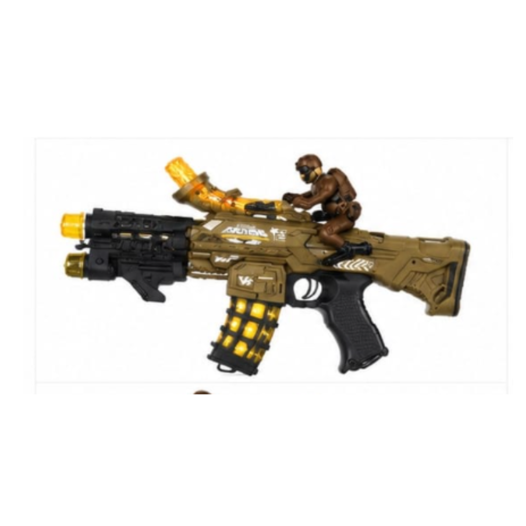 Toy Rush Spray Vibrating Electric Gun with Lights & Sound (3Years+)