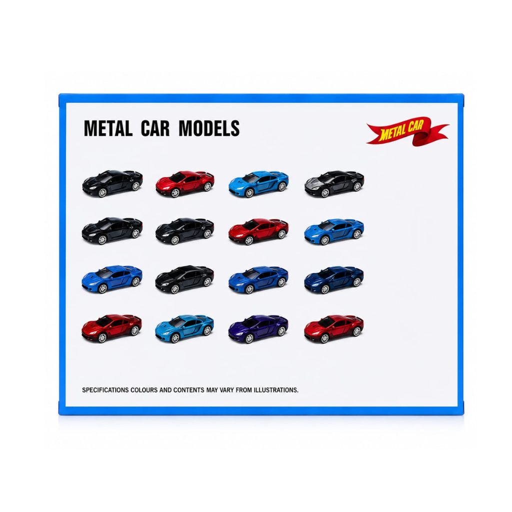 Toy Rush Metal Car Models Set 3+ Years