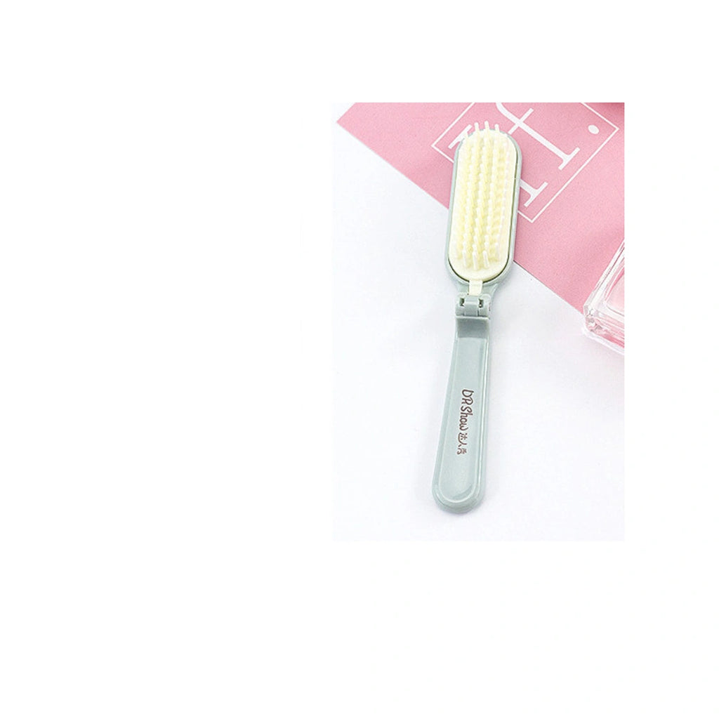 Foldable Pocket Hair Brush - Portable Travel Hairbrush, Soft Bristles