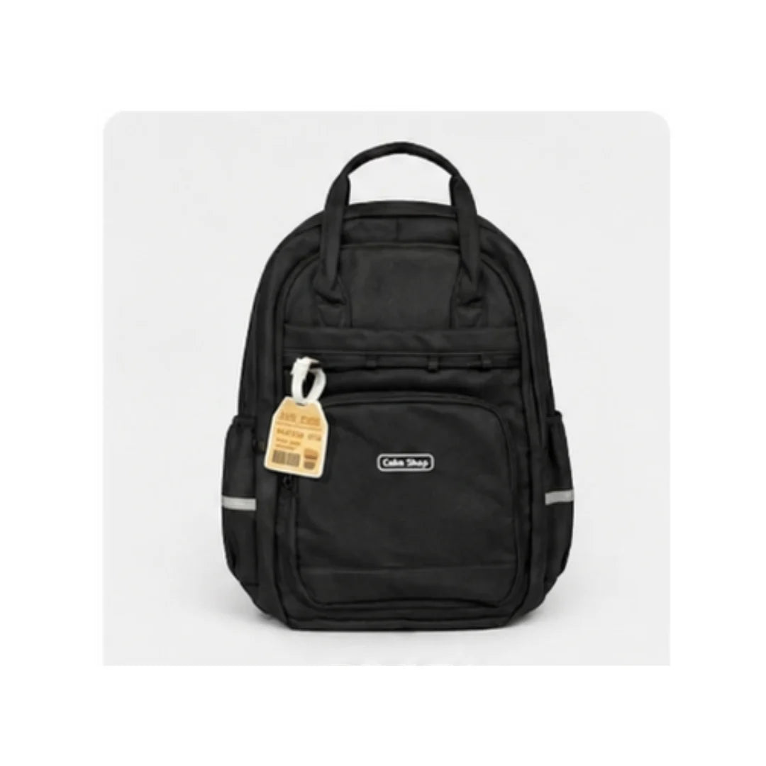 Mr. Din Cake Shop Kids Backpack - Dual Handles, Bottle Pocket, Lightweight