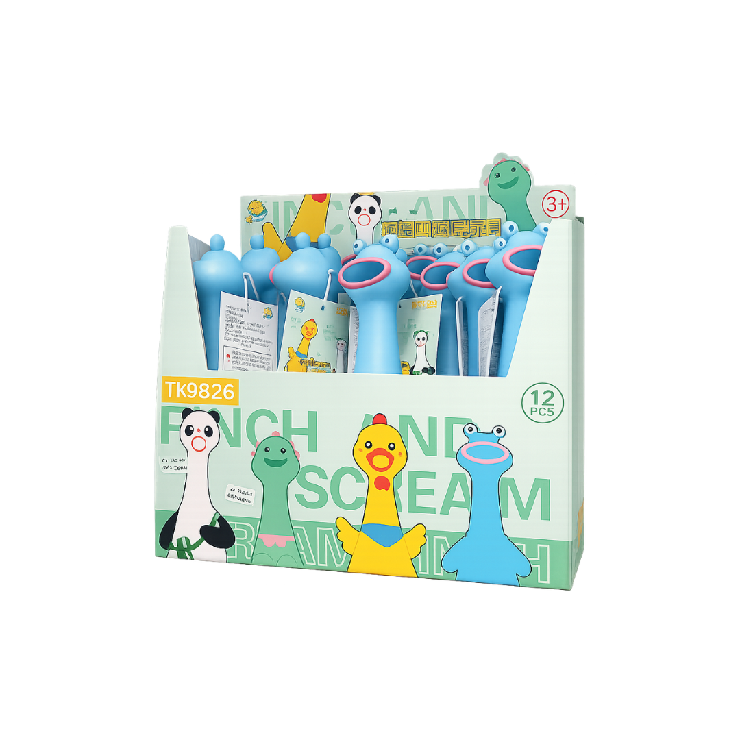 Ub Collection Chuchu Frog M Squeeze Toy for Ages 3+ Random Design as per Availability