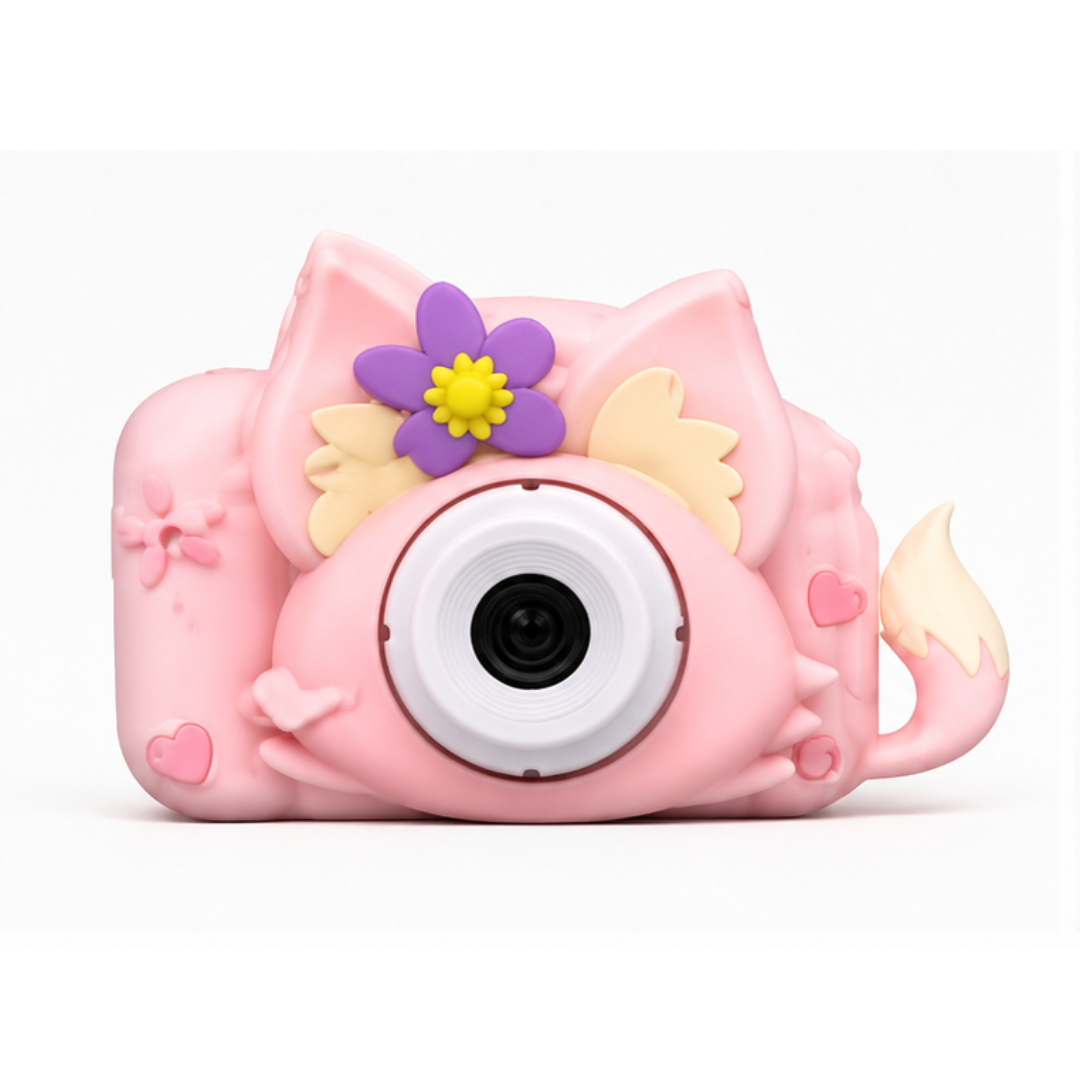 JB Impex Kids Digital Camera for Children – Cute Fox & Duck Cartoon Design, Rechargeable Mini Camera (Colour & Design May Vary)(3Years+)