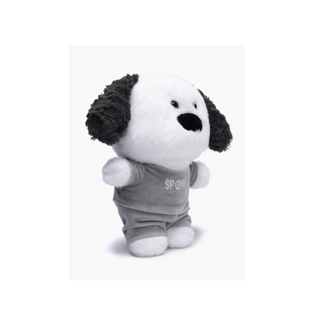Cute Puppy Plush Soft Toy with Sport Outfit