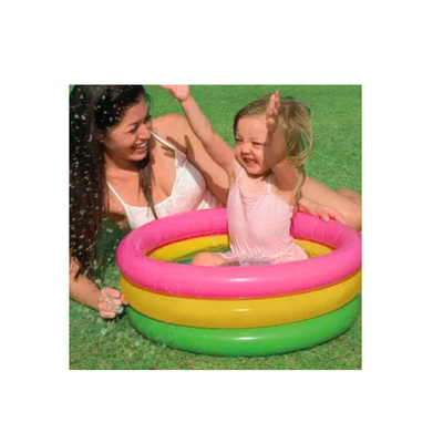 INTEX ROUND TUB Baby  Inflatable Swimming Pool (Multicolor) | 1-3 Years