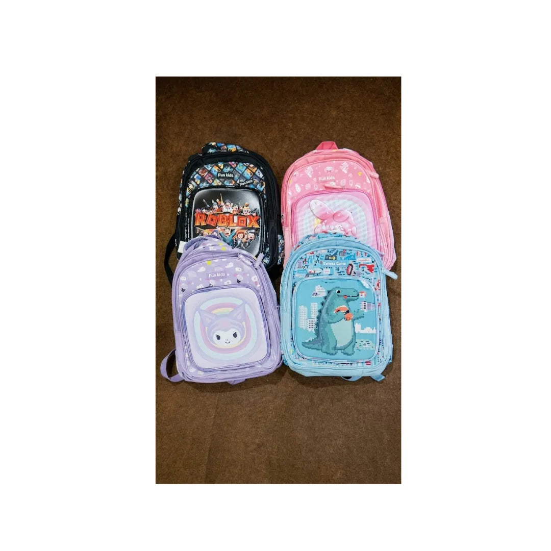 Kids Adventure Print School Backpack - Multi-Compartment Durable Bag