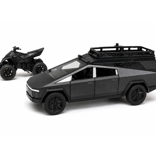 1:32 Die-Cast Off-Road Pickup Truck with ATV Toy Set