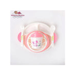 Infantbond Baby Feeding Set - BPA-Free Plate, Bowl, Sippy Cup, Fork & Spoon