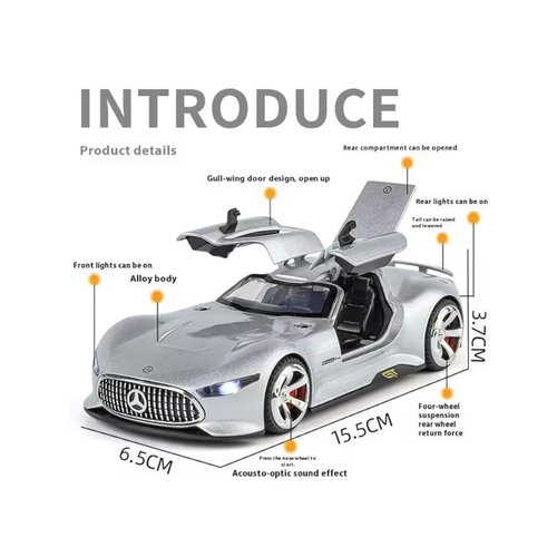 1:32 Mercedes-Benz AMG GT Vision Die-Cast Alloy Model Car