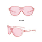 Oversized Y2K Shield Sunglasses - UV Protection, Women & Men