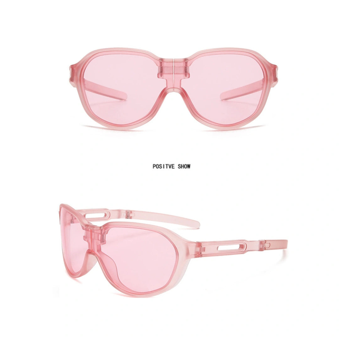Oversized Y2K Shield Sunglasses - UV Protection, Women & Men