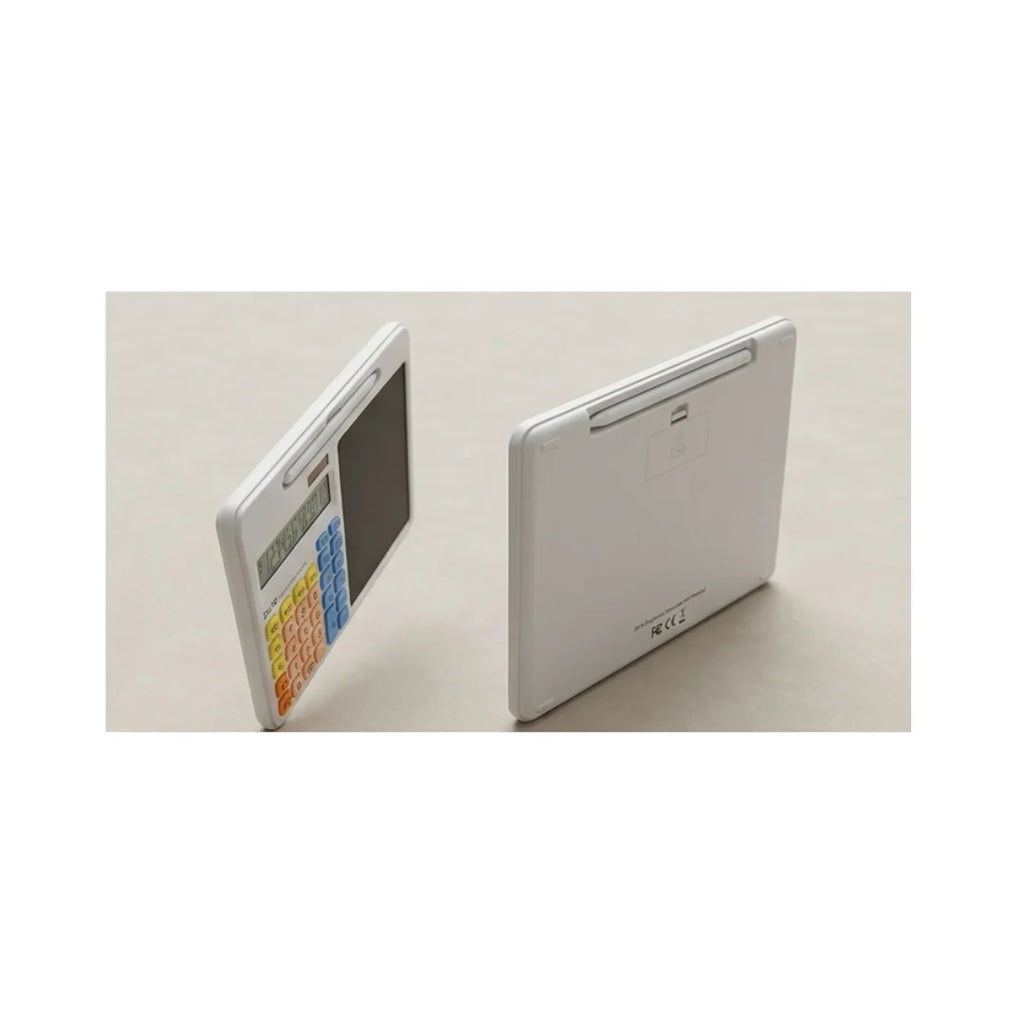 2-in-1 Calculator with LCD Writing Pad - 12-Digit Functional E-Notepad