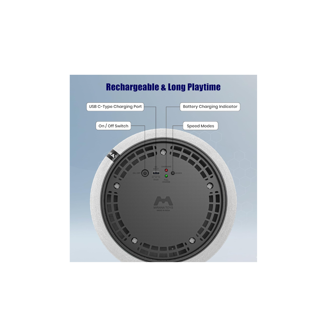 Real Marketing C-Type USB Rechargeable Battery Powered Hover Football 