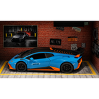 JB Implex Diecast Model Car Parking Garage Diorama Display Case with Sports Car (14+ Years)