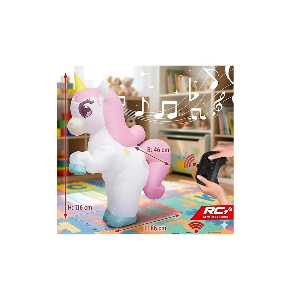 Toy Rush Remote Control Inflatable Unicorn Toy Age 3-8 Years