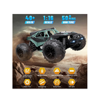 1:16 Scale 4WD RC Monster Truck – 40KM/H High-Speed Off-Road Car with 2 Rechargeable Batteries