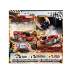 Mini Drift RC Car 1:64, Remote Control Car with 3 Speed, 2.4GHz and Bluetooth App, Metal Body, Drift Car for Kids from 6 Years Old (Red)