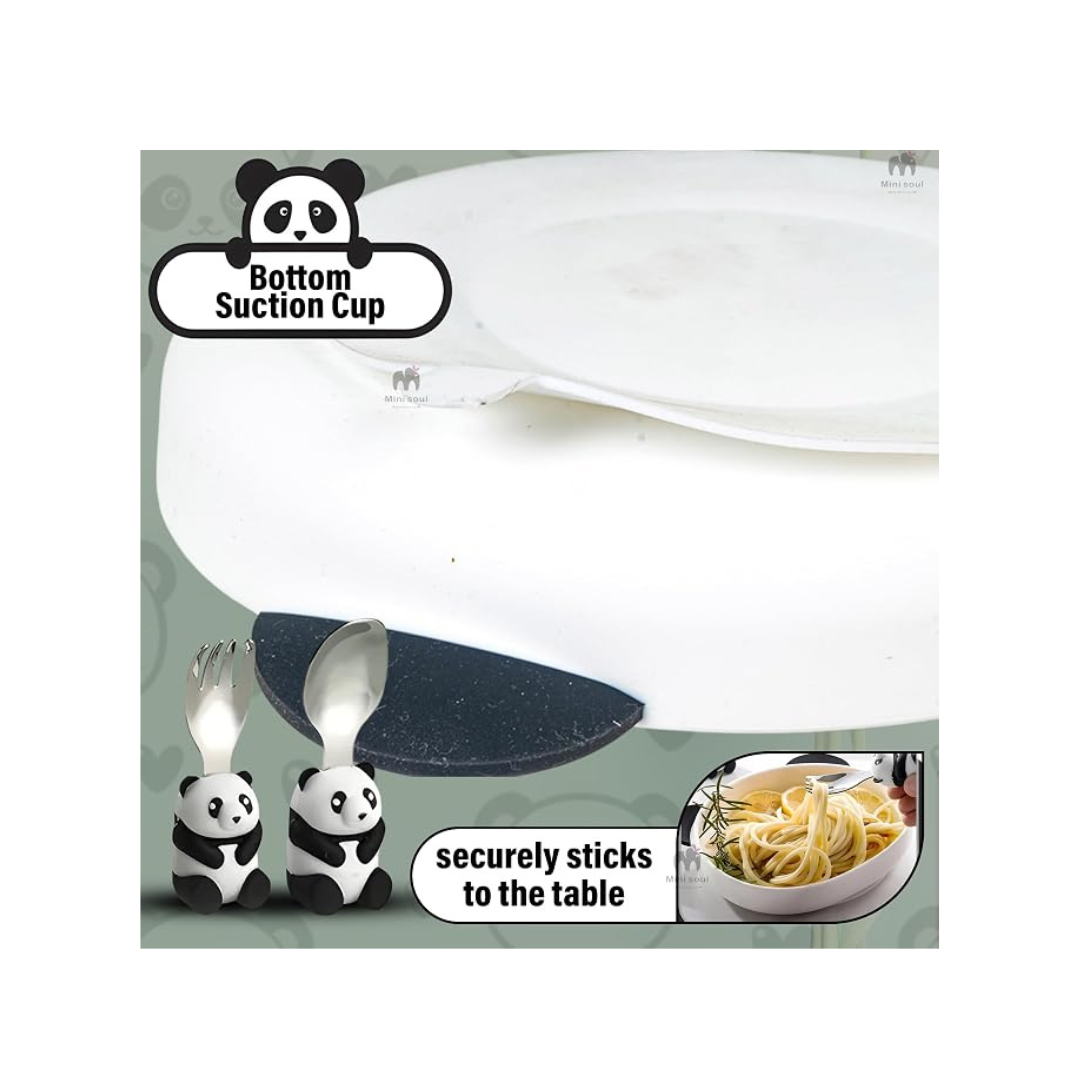 Ub Collection Panda Children's Tableware Set for Kids (3+ Years) Random Design as per Availability
