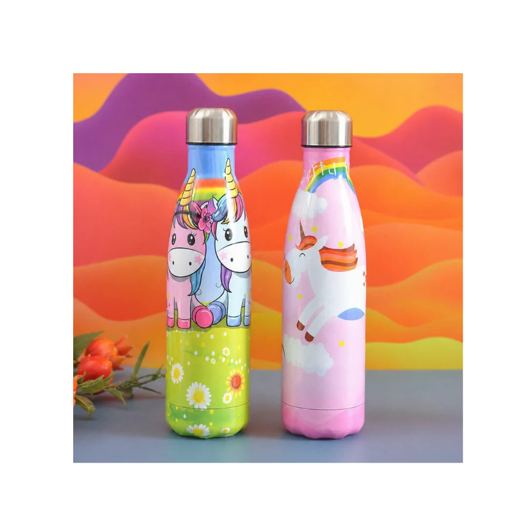 Unicorn Stainless Steel Water Bottle - Double Wall Insulated, Leakproof