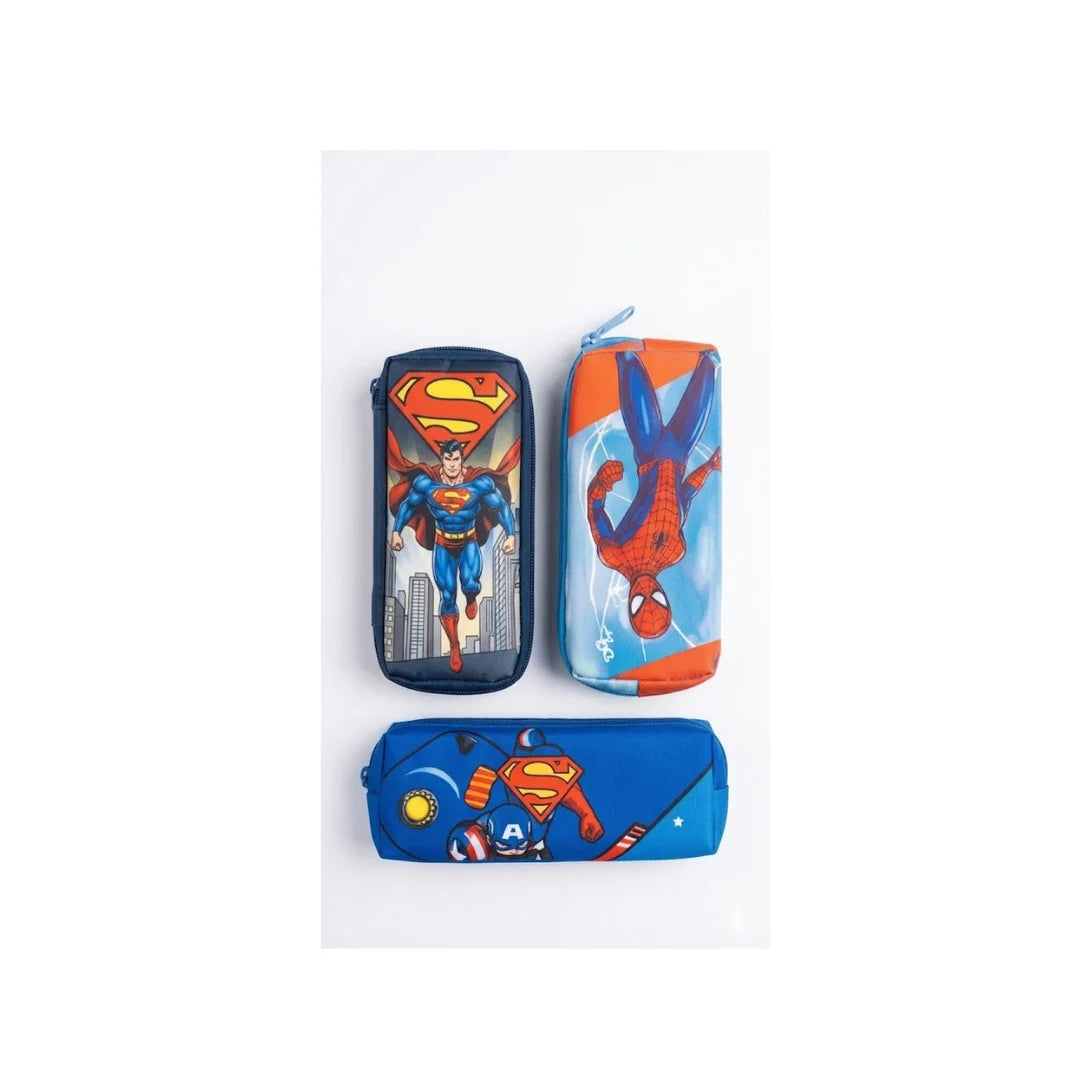 Character Padded Pencil Case - Durable Stationery Pouch for School Kids