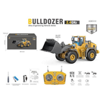 Remote Control Construction Wheel Loader Toy with Alloy Bucket & Rechargeable Battery