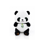 Rolex Cute Panda Plush Toy with Green Eyes & Pendant – Soft Stuffed Animal for Kids 3+ Years