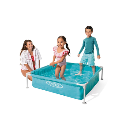 DHANIYA  Metal Frame Kids Pool – Quick Setup 10-Minute Outdoor Swimming Pool for Kids