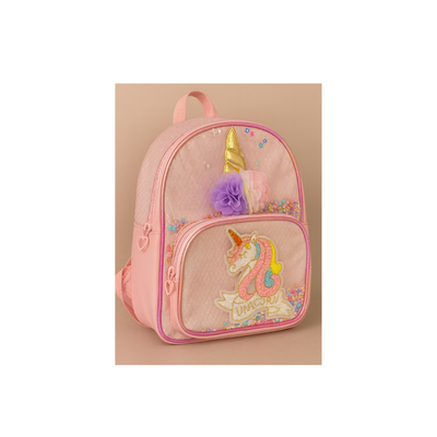 Pink Unicorn Sparkle Backpack | Cute Kids Shaker Bag