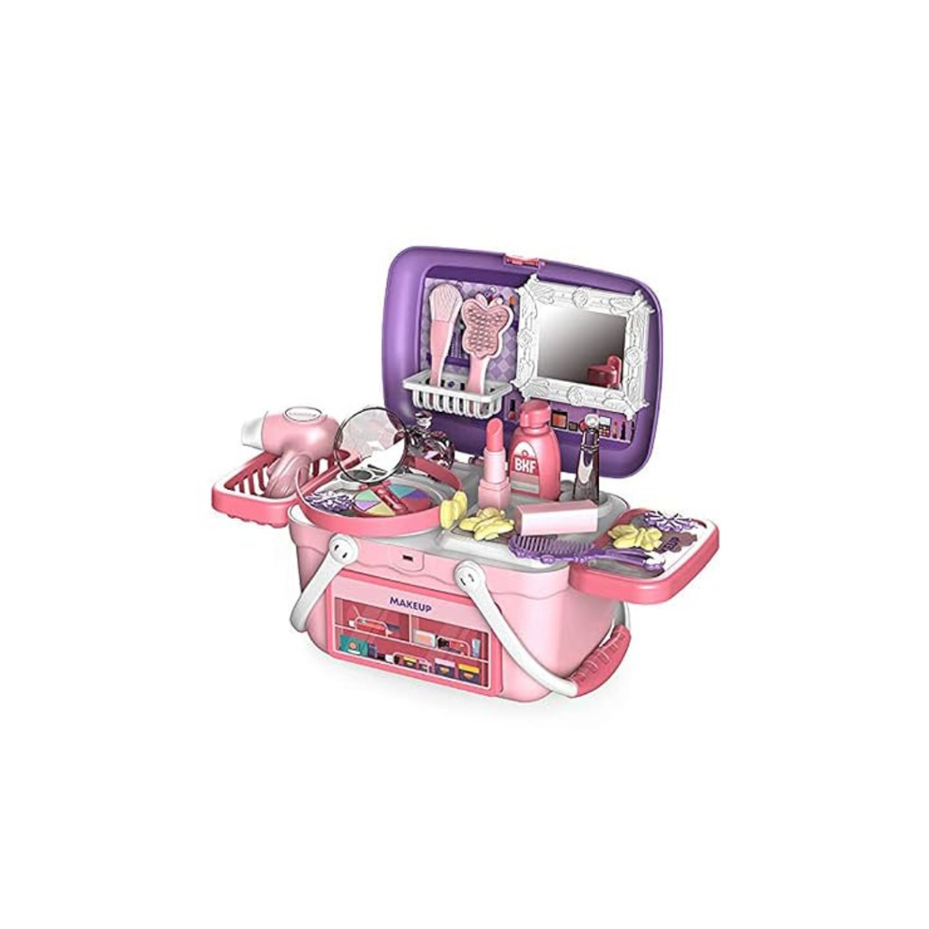 Toy Rush Portable Kids Beauty & Makeup Vanity Play Set (3+ Years)