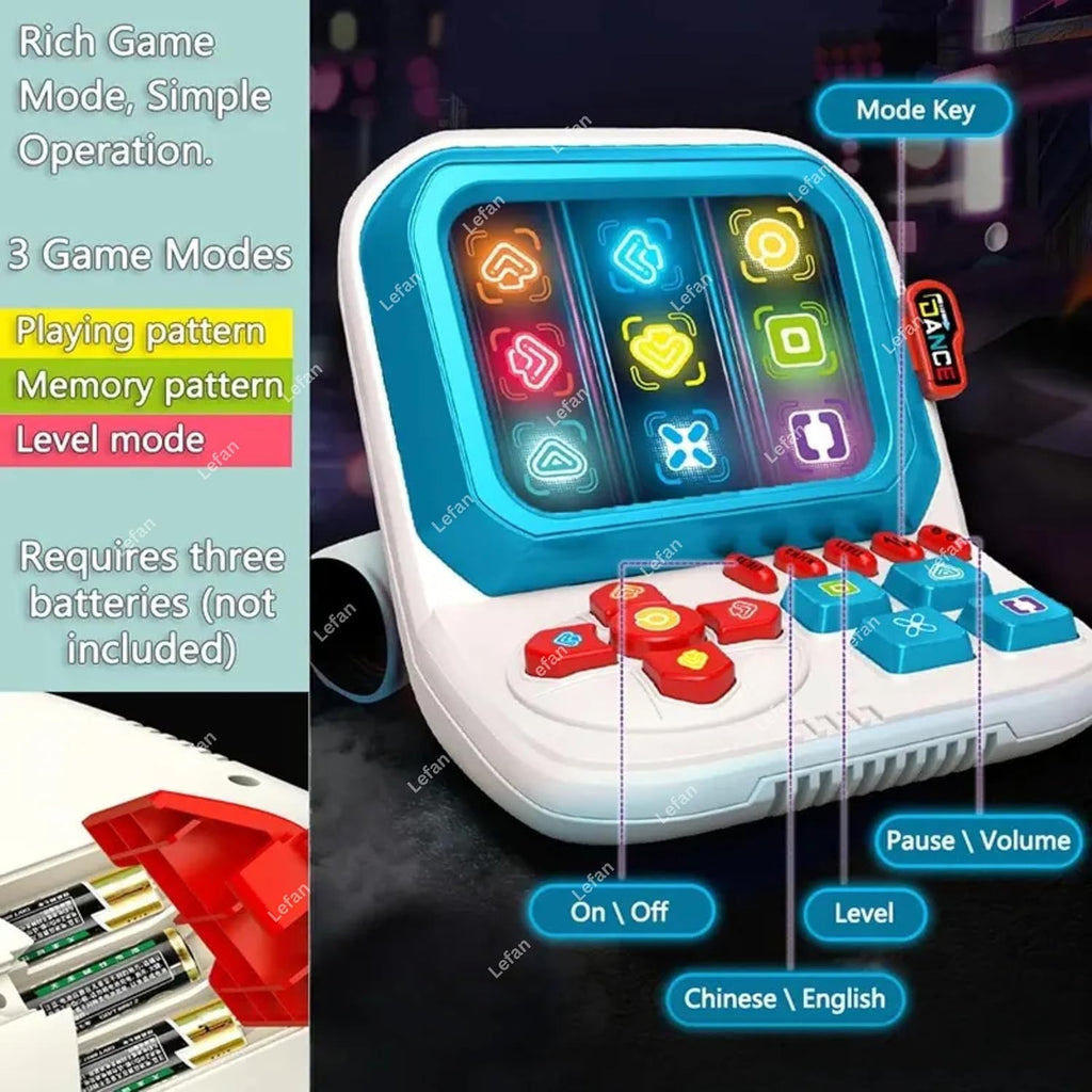 UB Collections Tabletop Electronic Finger Dance Rhythm Arcade Game with Light-Up Display & Musical Push-Button Console (3+ Years)