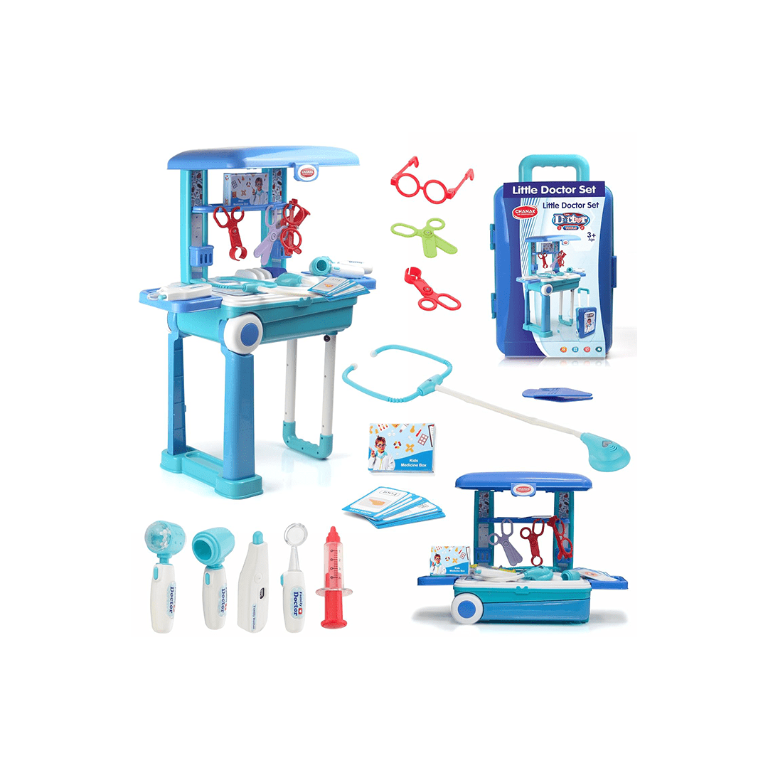 Baan Toys Toys Baan Toys 2 in 1 Pretend Play Doctor Set Trolley for Kids (3 years+)