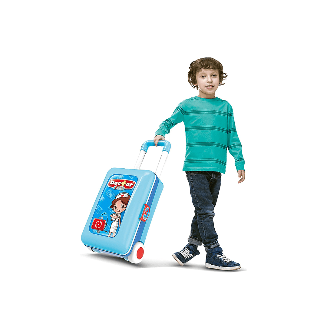 Baan Toys Toys Baan Toys 2 in 1 Pretend Play Doctor Set Trolley for Kids (3 years+)