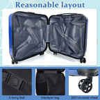 Kids 18-Inch Hard Shell Trolley Bag | 4-Wheel 360° Spinner Travel Luggage for Kids
