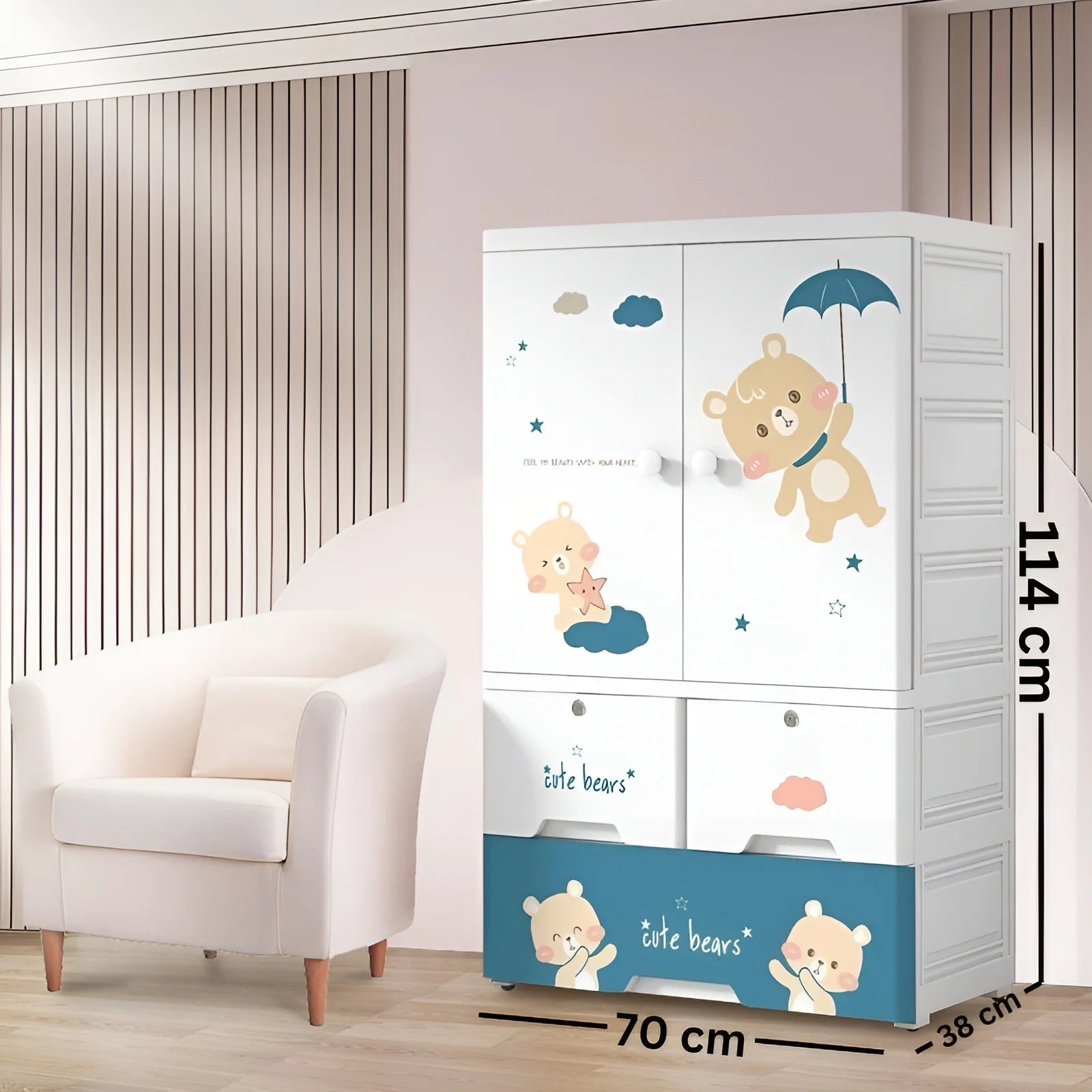 WARDROBE DRAWER 9403-7023 1-RABBIT