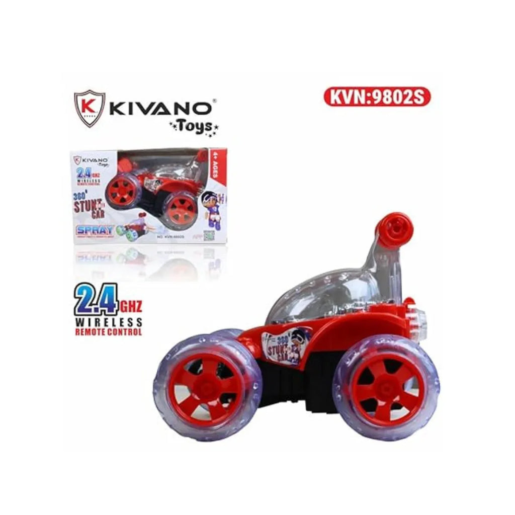 Remote control stunt car with lights
